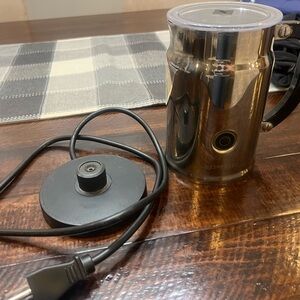 Nespresso Silver Electric Milk Frother